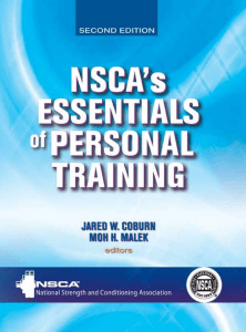 NSCA's Essentials of Personal Training - 2nd Edition