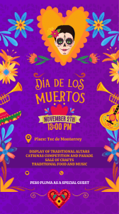 Póster Festival Día de los Muertos México