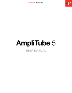 AmpliTube 5 User Manual