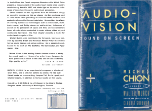 Chion Michel Audio-Vision