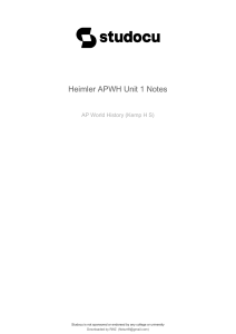 heimler-apwh-unit-1-notes