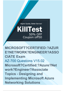 Microsoft AZ-700 Exam Questions - Learn to Prepare for the AZ-700 Exam Well