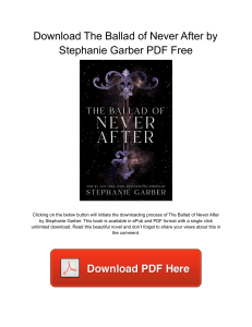 The Ballad of Never After by Stephanie Garber 