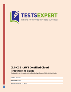 CLF-C02 Certified Cloud Practitioner Exam Preparation Questions Answers PDF