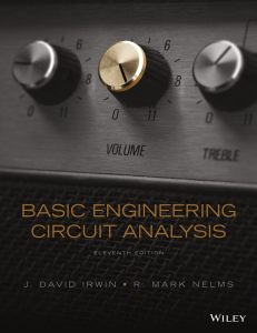 Basic Engineering Circuit Analysis 11th Edition c2015 txtbk2