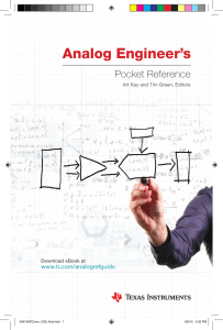 Analog Engineer's Pocket Reference Guide 4th Edition (Rev. B)