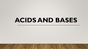 1.1 acids and bases