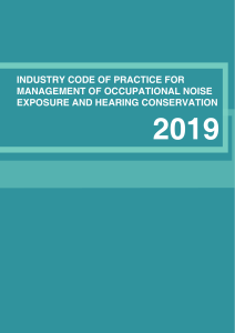 Industry Code of Practice For Management of Occupational Noise Exposure and Hearing Conservation 2019 BI