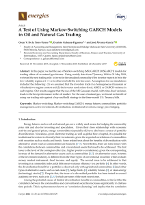 A Test of Using Markov-Switching GARCH Models in Oil and Natural Gas Trading