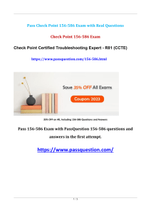 CheckPoint CCTE 156-586 Practice Test Questions