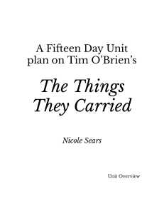 The Things They Carried NOVEL UNIT - Google Docs