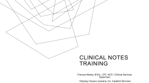 Clinical Notes Training