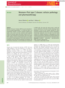 Journal of Neurochemistry - 2019 - Wheeler - Niemann Pick type C disease  cellular pathology and pharmacotherapy