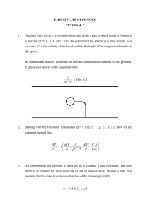 Dimension Analysis - Fluid Mechanics Tutorial