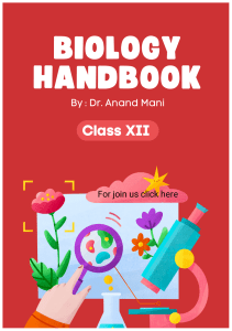 Biology Handbook Class 12