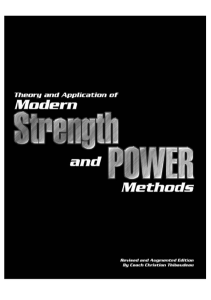 Theory and Application of Modern Strength and Power Methods-Thibaudeau