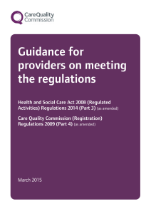 2015024 Guidance for providers on meeting the regulations UPDATED 2022 and 2023