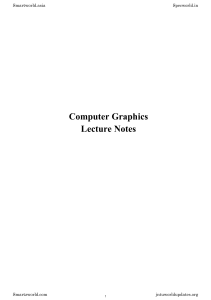 Computer Graphics Notes 2