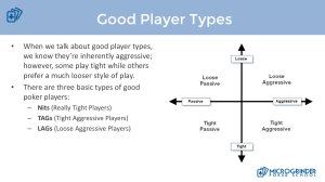 Good Player Types