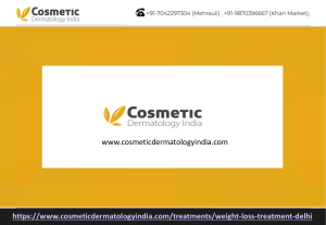 Weight Loss Clinic in Delhi - Cosmetic Dermatology India