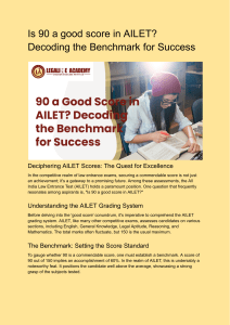 90 a Good Score in AILET  Decoding the Benchmark for Success