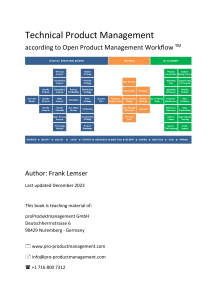 Technical Product Management Textbook