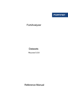 FortiAnalyzer Dataset Reference Guide (1)