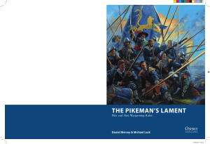 Osprey - OWG 019 - Pikeman's Lament - Pike and Shot Wargaming Rules