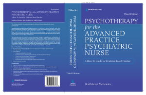 Psychotherapy for the advanced practice psychiatric nurse  a how-to guide for evidence-based practice (Kathleen Wheeler Kathleen Wheeler (editor)) (Z-Library)