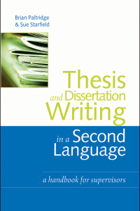 Thesis and Dissertation Writing