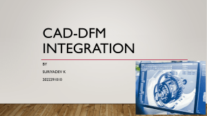 CAD-DFM INTEGRATION