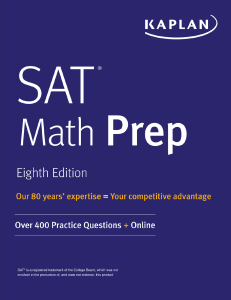 SAT Kaplan Test Prep