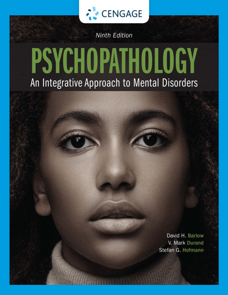 Psychopathology An Integrative Approach To Mental Disorders