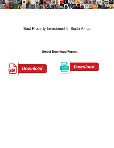 Best Property Investment In South Africa