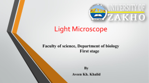 1- (lab) Light Microscope