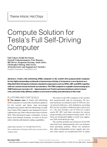 Compute Solution for Teslas Full Self-Driving Computer