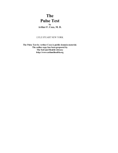 The Pulse Test