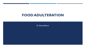  FOOD ADULTERATION