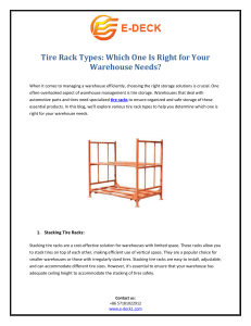 Tire Rack Types Which One Is Right for Your Warehouse Needs