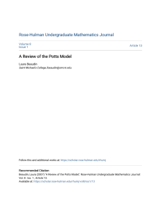 A Review of the Potts Model