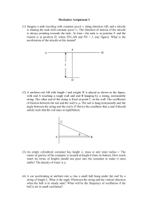 Assignment 1 - Mechanics 1