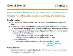 Global Trends Chapter 2 Note