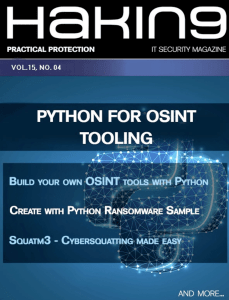 Python for OSINT Tooling