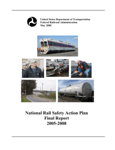 National Rail Safety Action Plan Final Report