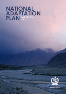 National Adaptation Plan Pakistan