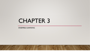 Chapter 3 Ensemble Learning