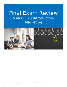 Final Exam Review MARK1120 009 Fall 2022.docx