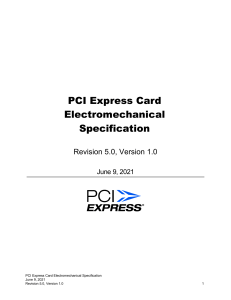 PCI Express Card Electromechanical Specification R5 V1