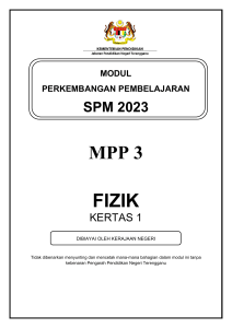 MPP3 FIZIK KERTAS 1 2023