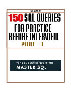 practice sql before Interview ☕